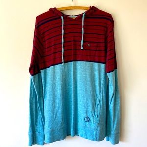 Large billabong long sleeve tshirt with hood